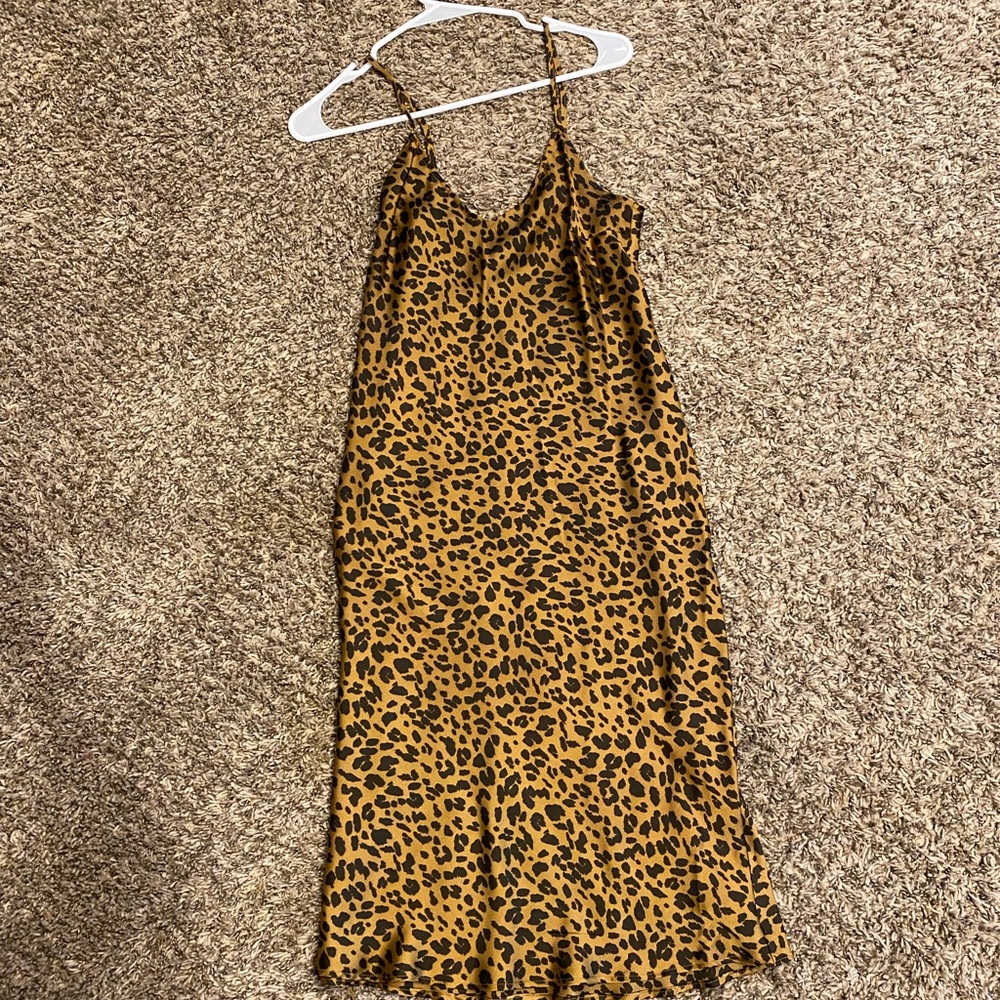A New Day leopard slip dress. NWOT.